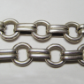 (n1407)Gargantilla de plata estilo barras dobles y crculos.